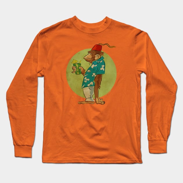 Bradbury The Chimp Long Sleeve T-Shirt by zerostreet